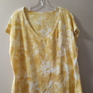 Sonoma yellow tee shirt size 1X